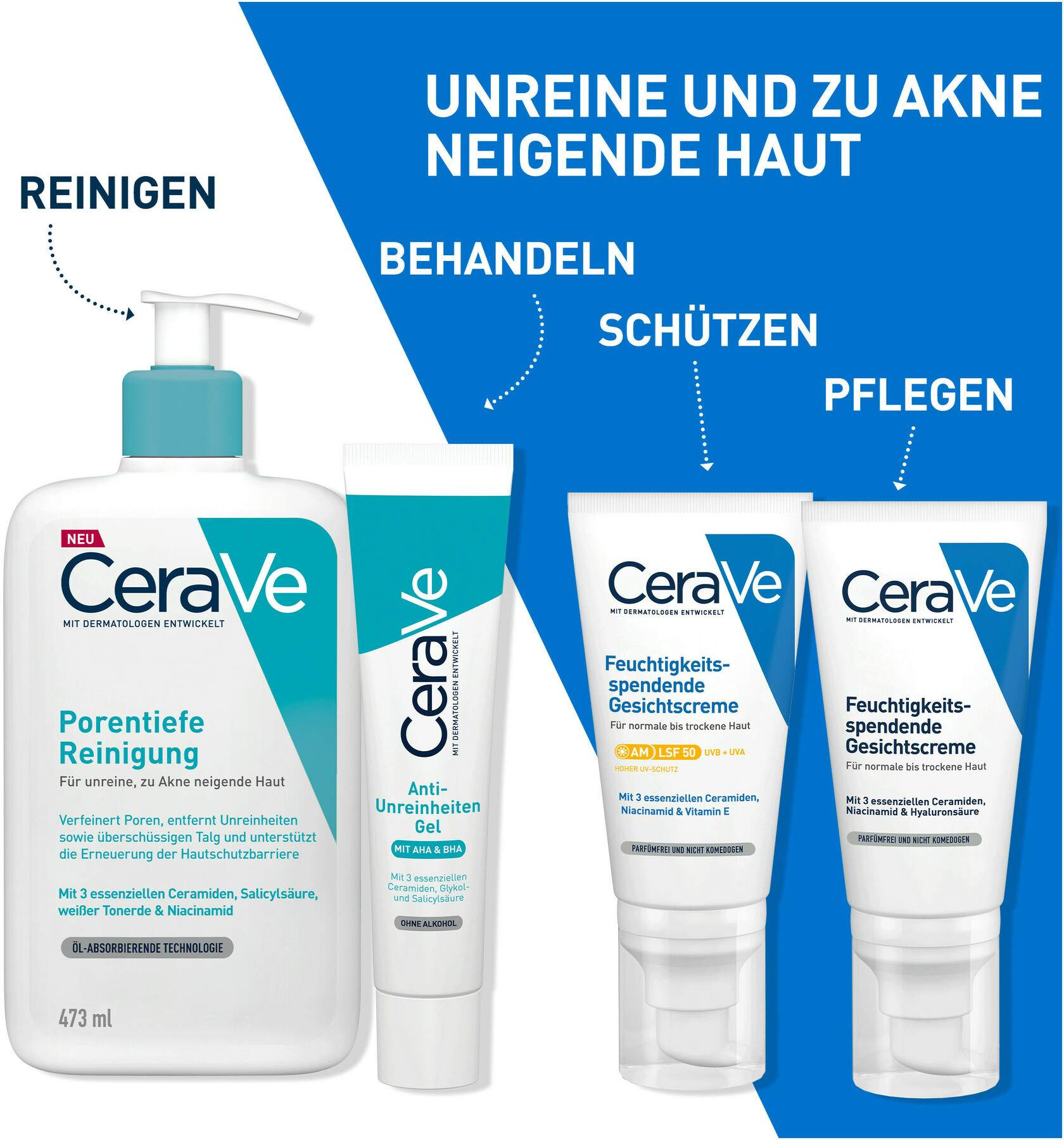 Cerave porentiefe Reinigung 473 ml Gel