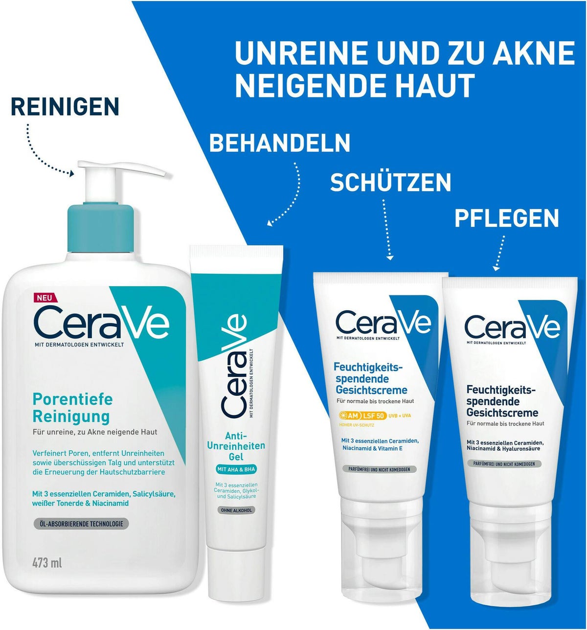 Cerave porentiefe Reinigung 473 ml Gel