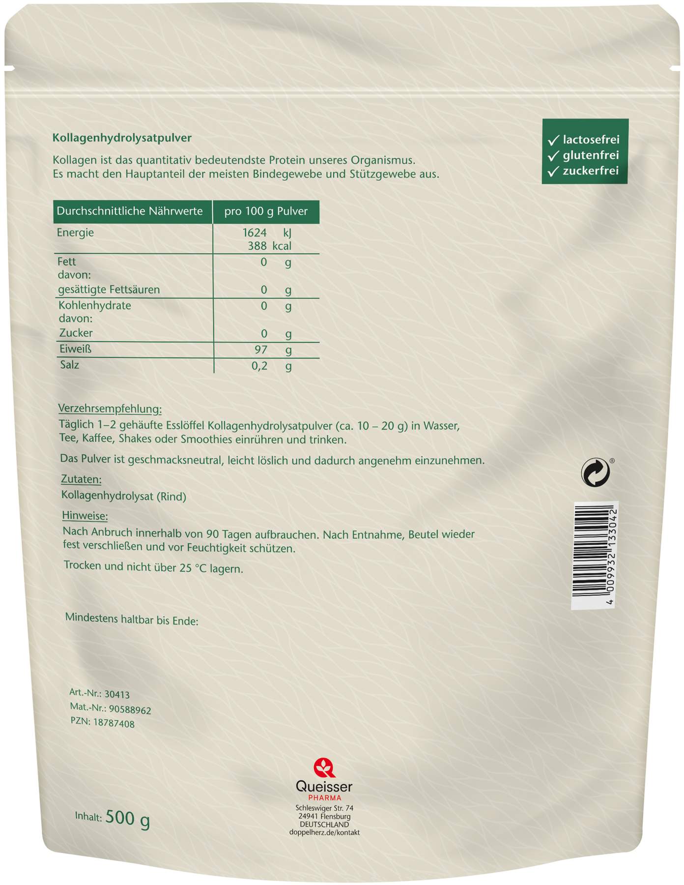 Doppelherz pure Kollagenpulver 500 g