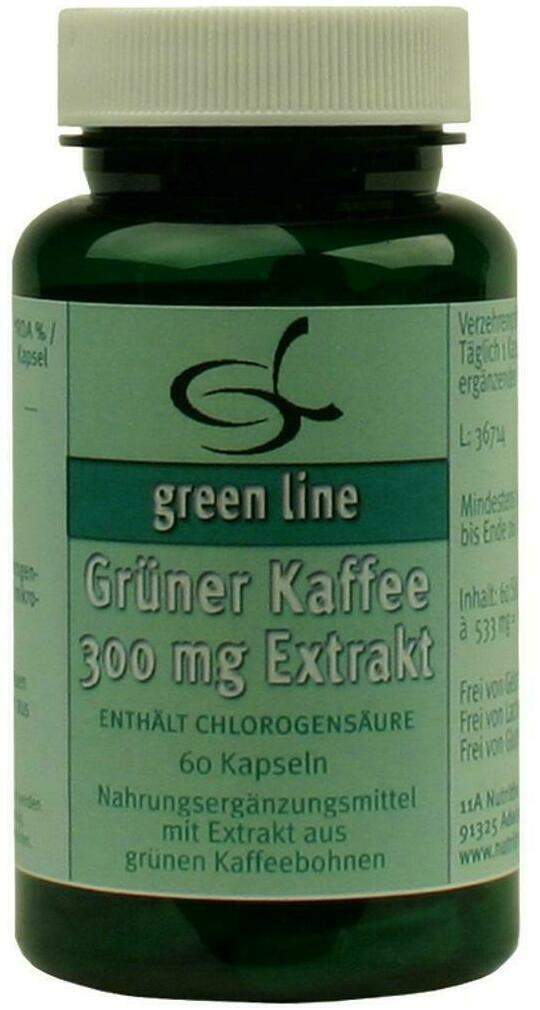 Grüner Kaffee 300 mg Extrakt 60 Kapseln