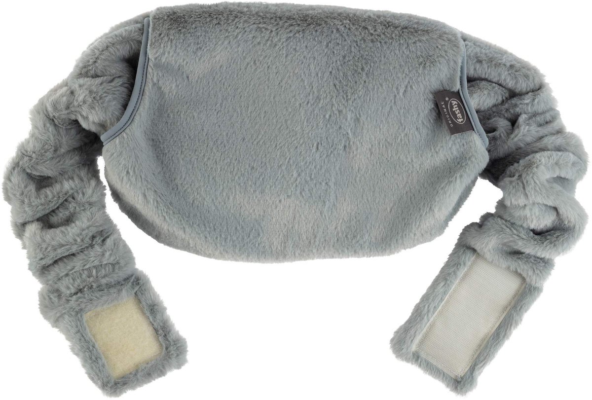 Flauschige Bauchtasche mit Wärmflasche und praktischer Muff-Funktion 1 Stück