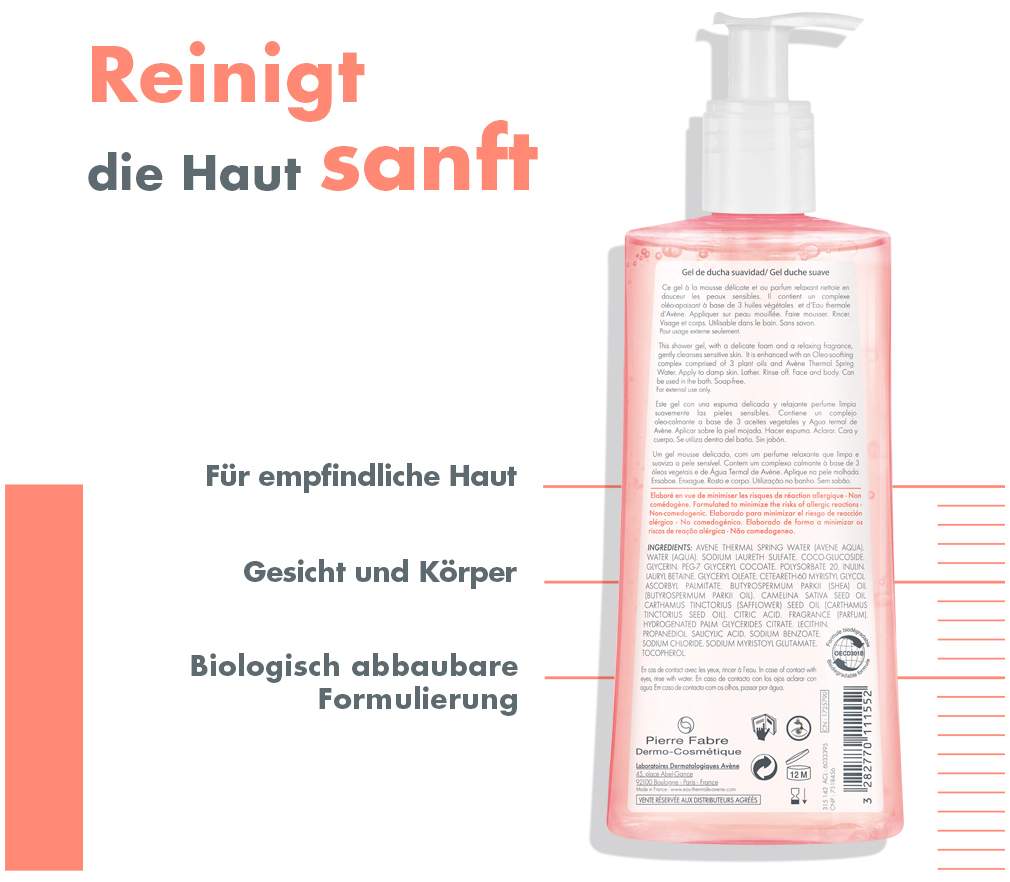 Avene Body mildes Duschgel 500 ml