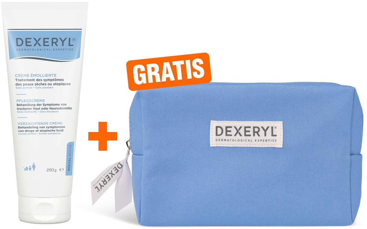 Dexeryl Pflegecreme 250 g + gratis Kosmetiktasche 1 Stück