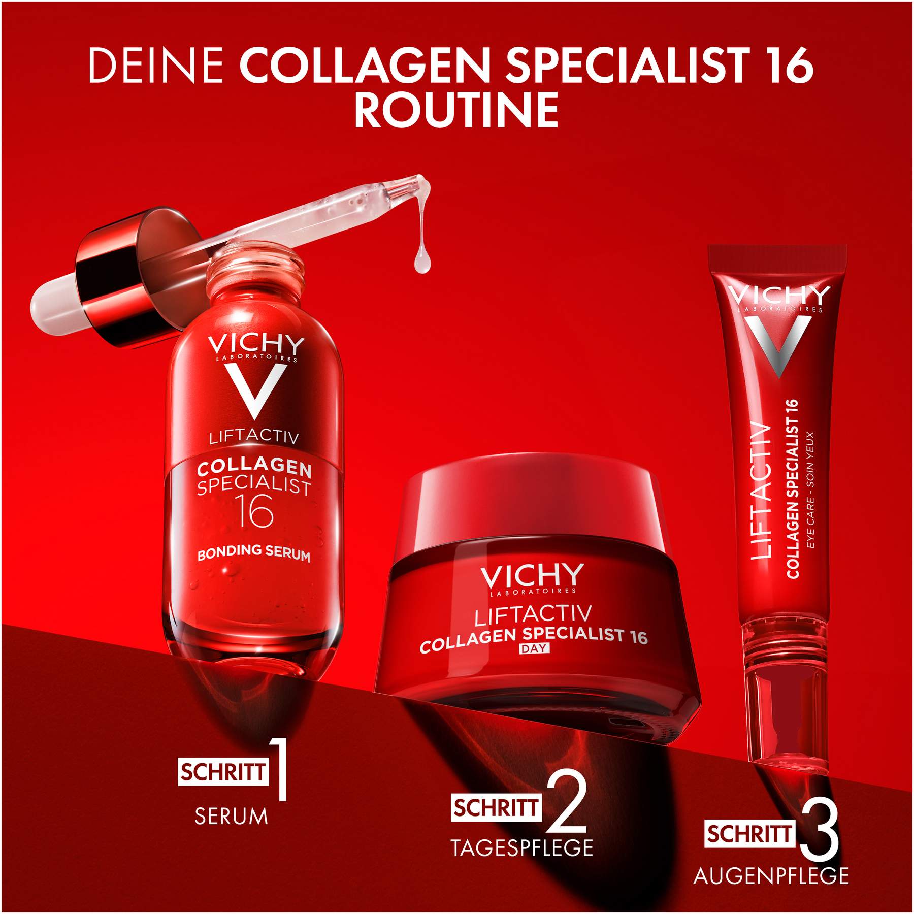 Vichy Liftactiv Collagen Specialist 16 Bonding Serum 30 ml + gratis Liftactiv B3 Anti-Pigmentflecken LSF50 15 ml