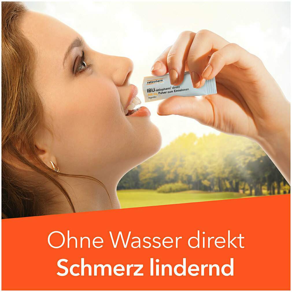 IBU ratiopharm direkt 400 mg Pulver zum Einnehmen 20 Beutel