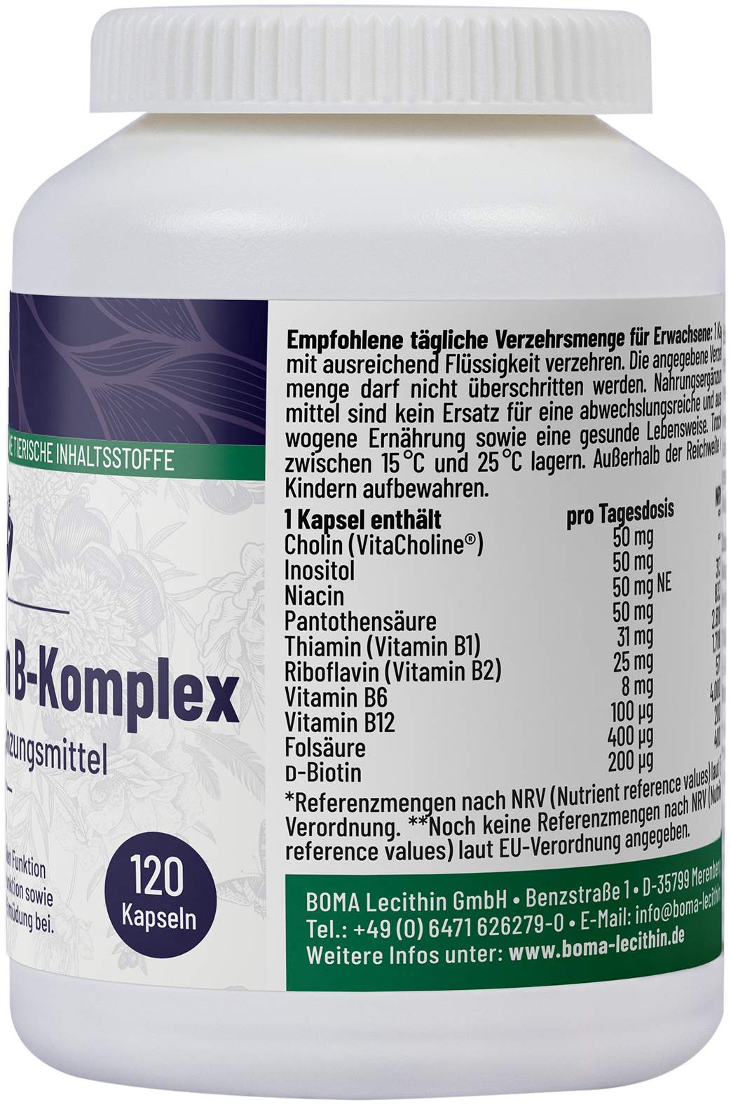Vitamin B Komplex 120 Kapseln