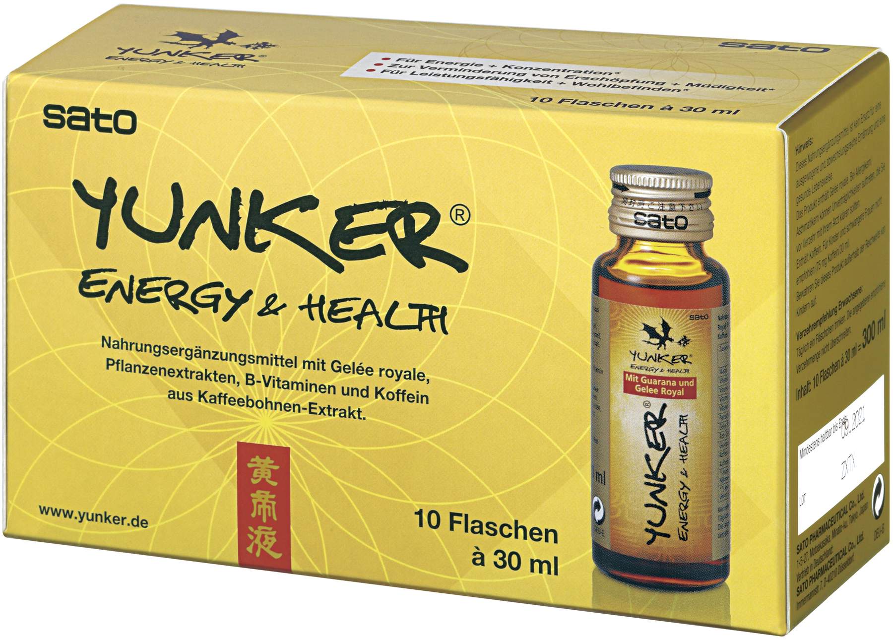 Yunker Energy und Health Tonikum 10 X 30 ml