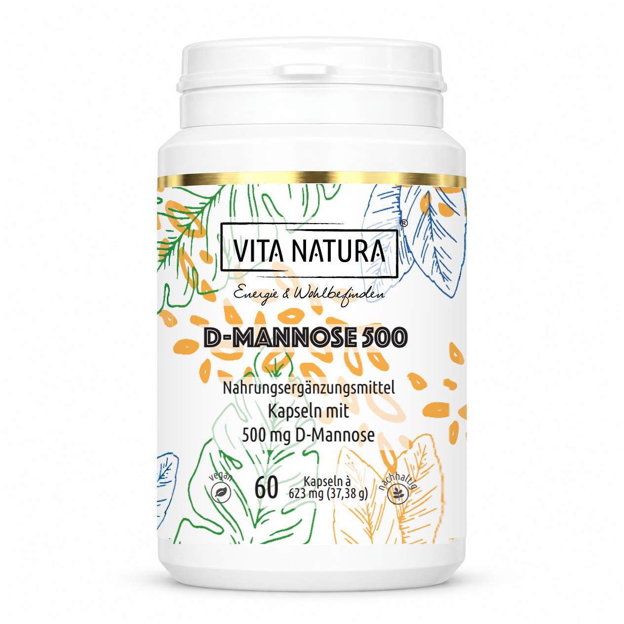 D-Mannose Kapseln 500 mg 60 Stück