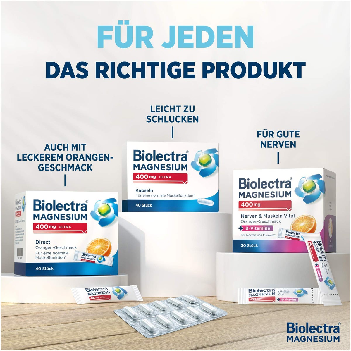 Biolectra Magnesium 400 mg ultra Direct Zitronengeschmack 40 Pellets