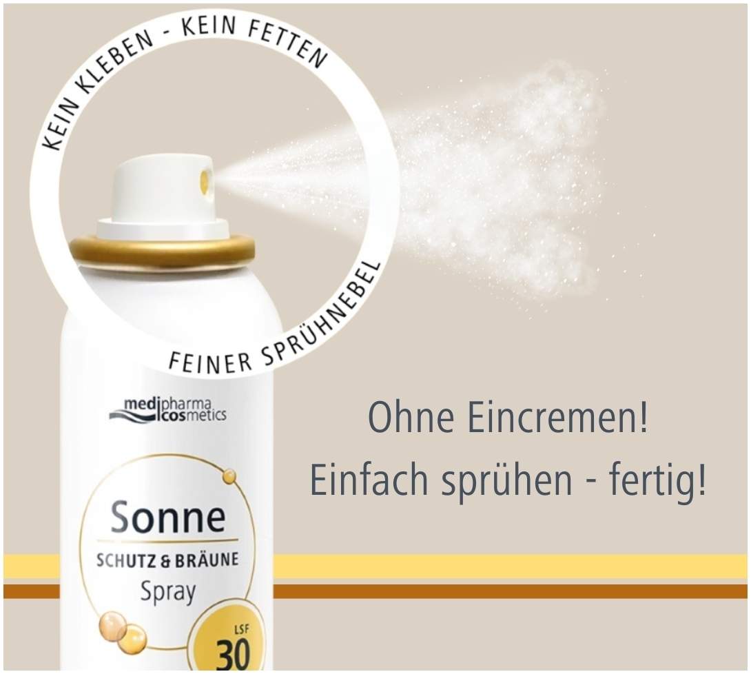 medipharma cosmetics Sonne Schutz & Bräune bronze LSF 30 Aerosol 150 ml Spray