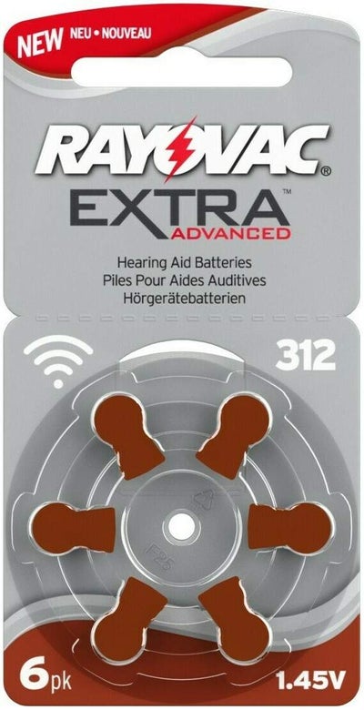 Rayovac Hörgerätebatterien 312 braun