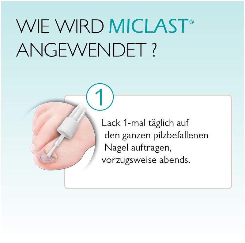 Miclast 80 mg pro g wirkstoffhaltiger Nagellack 2 x 3 ml