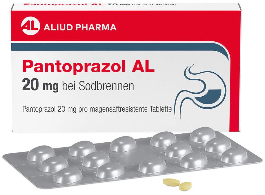 Pantoprazol Al 20 mg bei Sodbrennen 14 magensaftresistente Tabletten