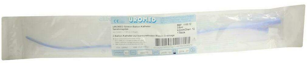 Uromed Ballonkatheter Ch 12 Nelaton Silikon 1100