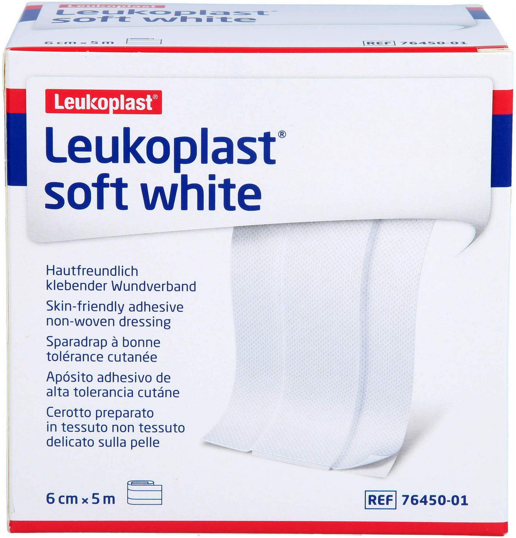 Leukoplast Soft White Pflaster 6 cm X 5 M Rolle