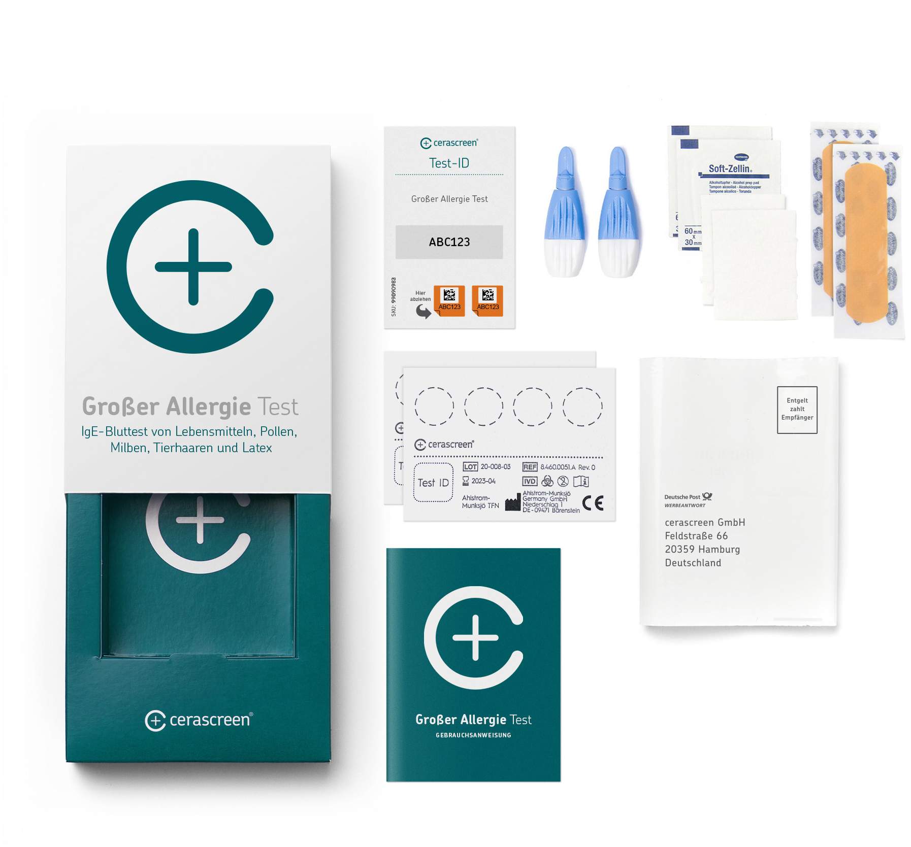 Cerascreen Großer Allergie-Test-Kit Blut