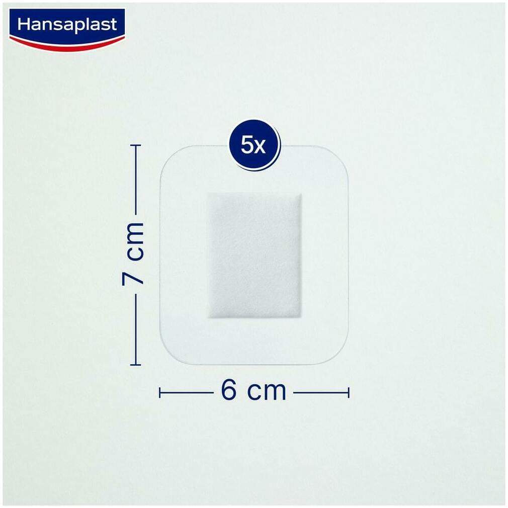 Hansaplast Aqua Protect Xl Pflaster 6 x 7 cm 5 Pflaster