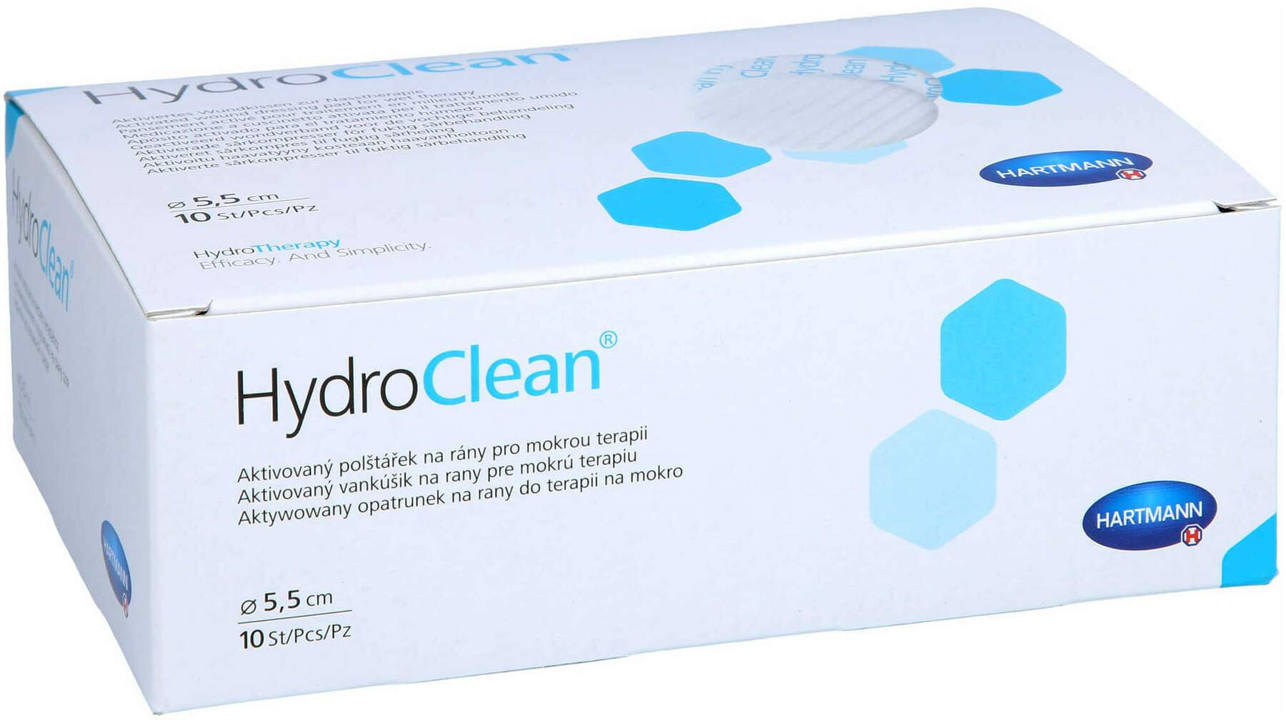 Hydroclean Kompressen 5,5 cm Rund Steril 10 Stk