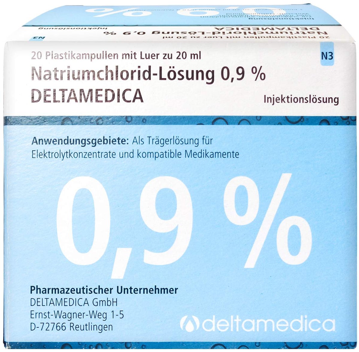 Natriumchlorid-Lösung 0,9% Deltamedica Luer Pl.