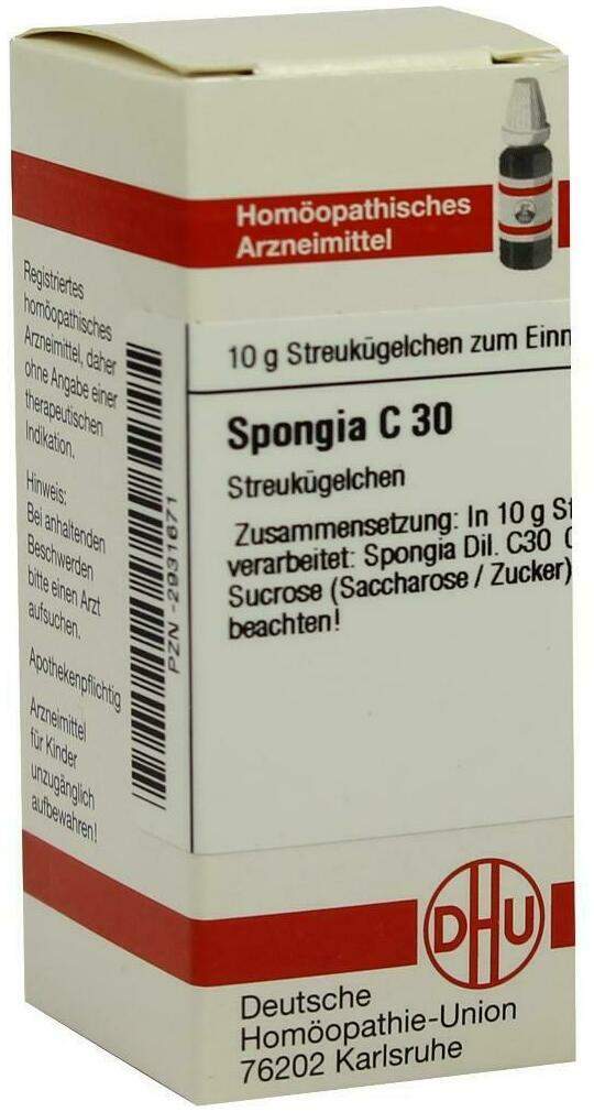 Dhu Spongia C30 10 G Globuli