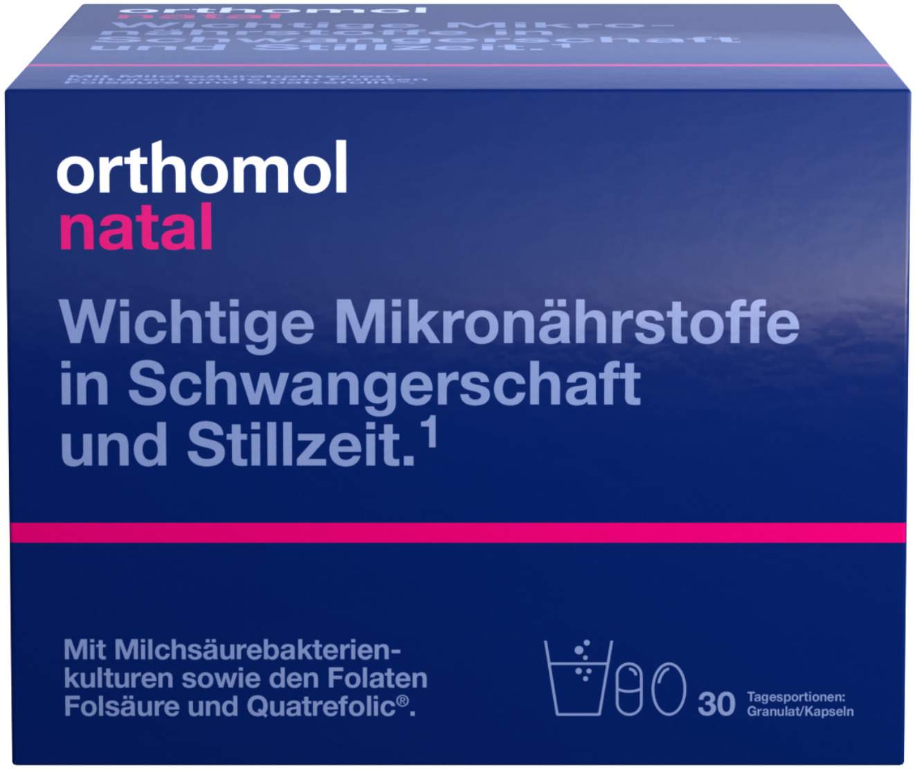 Orthomol Natal Granulat-Kapseln 30 Beutel 1 Kombipackung
