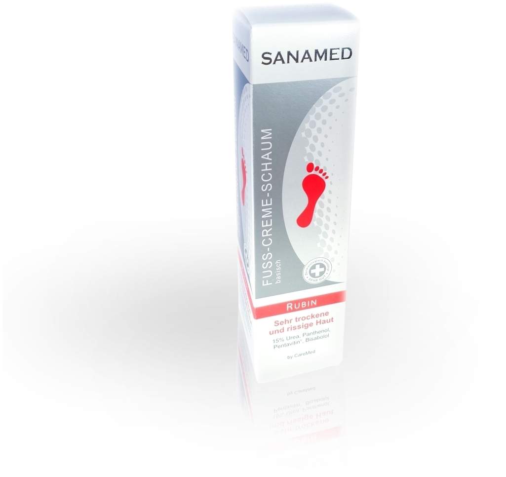 Rubin Sanamed 150 ml Fuß - Creme - Schaum