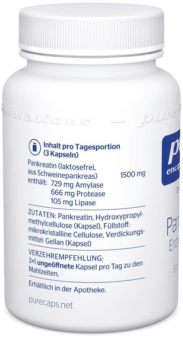 Pure Encapsulations Pankreatin Enzym Formel 60 Kapseln