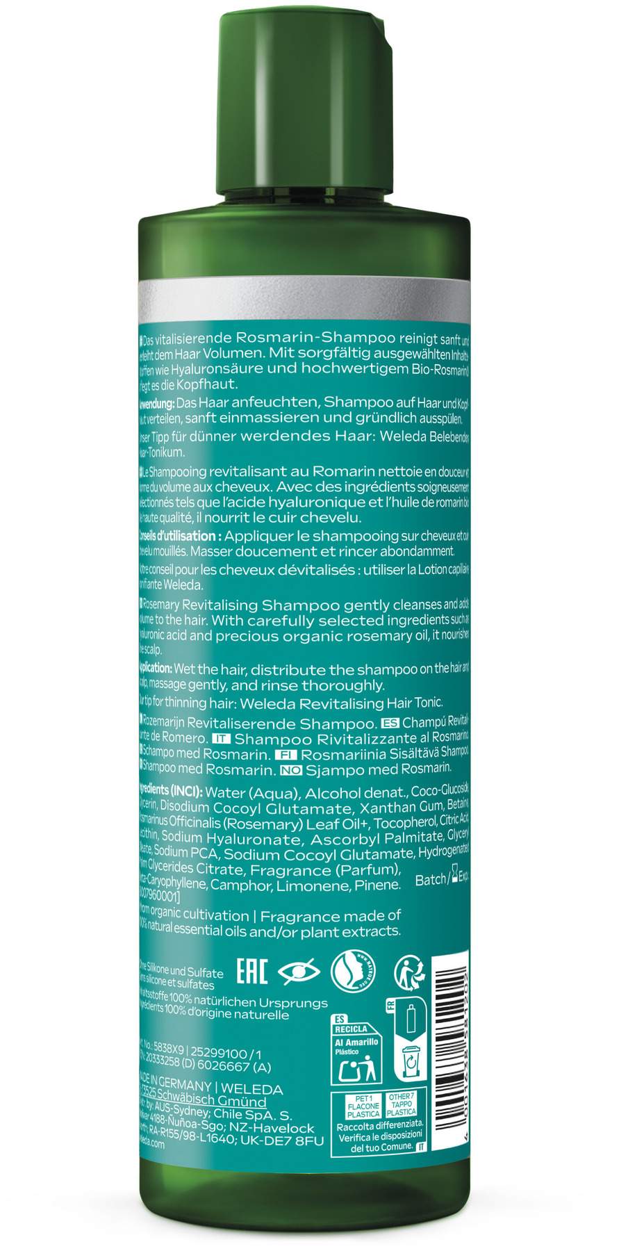 Weleda Vitalisierendes Rosmarin Shampoo 400 ml