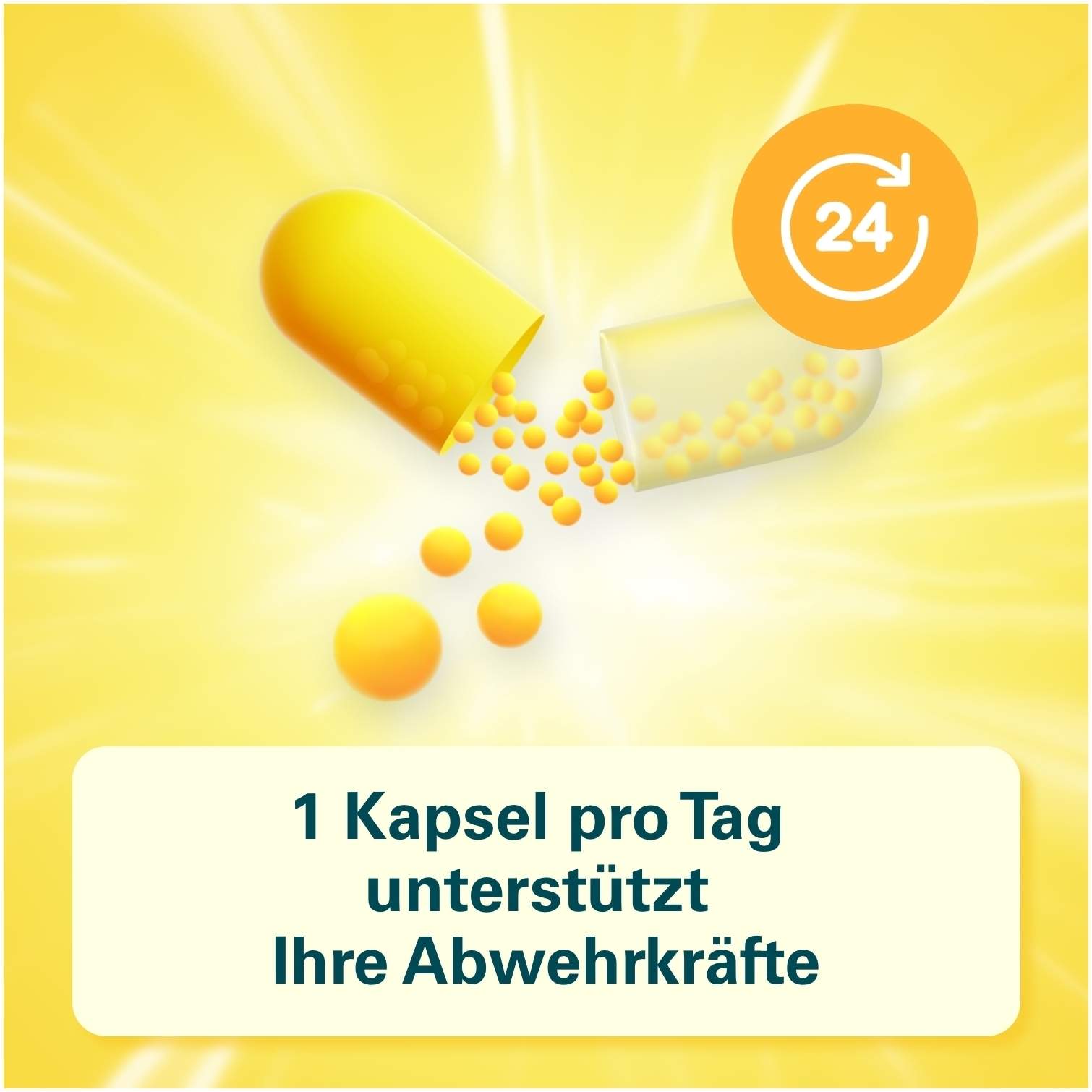Cetebe Abwehr plus Vitamin C + Vitamin D3 + Zink 120 Kapseln