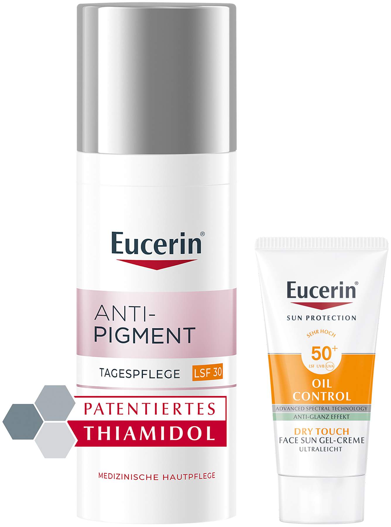 Eucerin Anti-Pigment Tagespflege LSF30 50 ml Creme + gratis Sun Gel-Creme Oil Control 20 ml