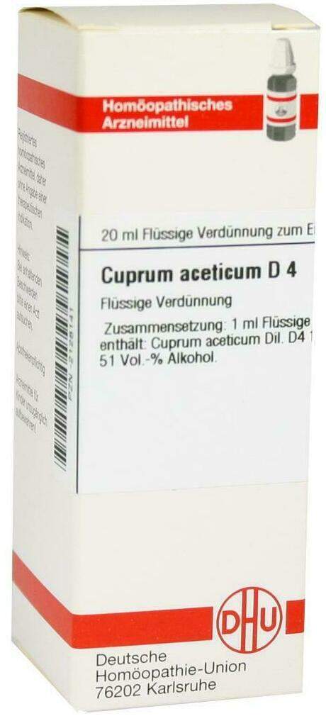 Dhu Cuprum Aceticum D4 20 ml Dilution