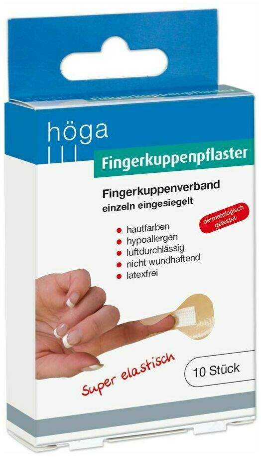 Höga Fingerkuppen Pflaster 4 X 7 cm 10 Pflaster