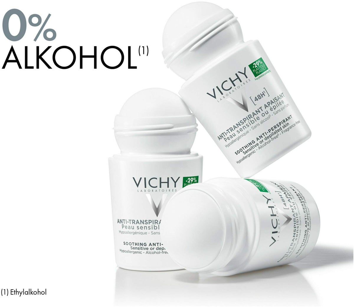 Vichy Deo Roll On Sensitiv Anti Transpirant 48h 50 ml Stift