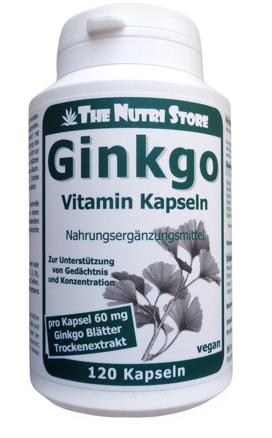 Ginkgo 60 mg Extrakt 120 Kapseln
