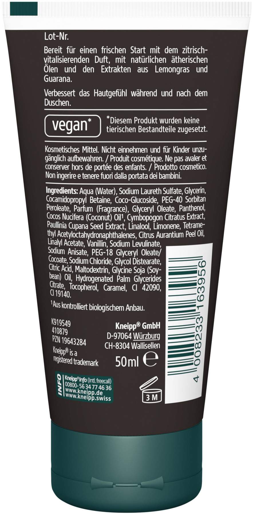 Kneipp Men 3in1 Pflegedusche Startklar 50 ml