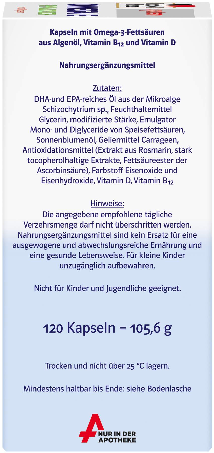 Doppelherz system Omega-3 Pflanzlich 120 Kapseln
