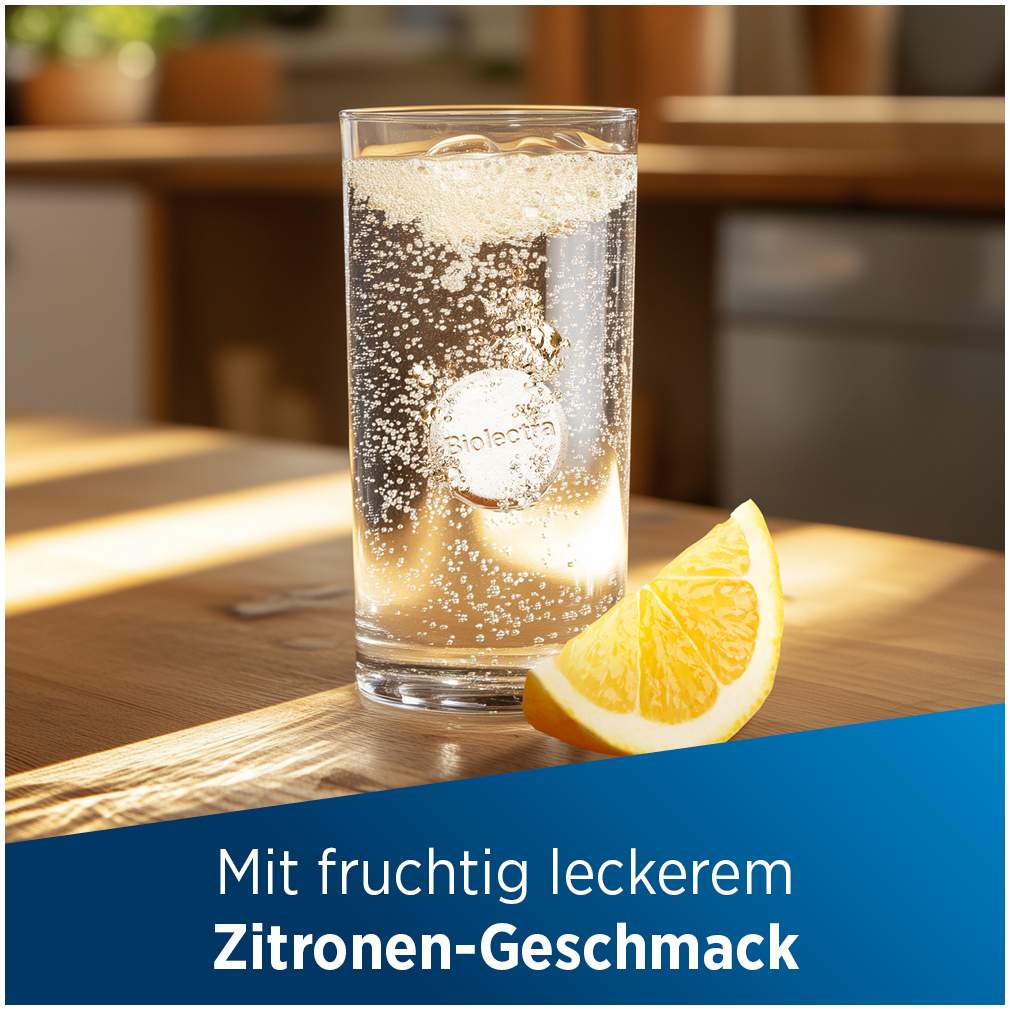 Biolectra Magnesium 243 mg forte Zitronengeschmack 40 Brausetabletten