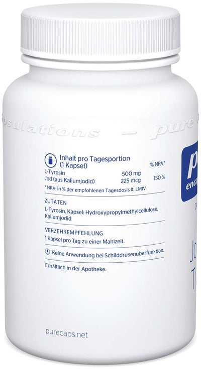 Pure Encapsulations Jod und Tyrosin Kapseln