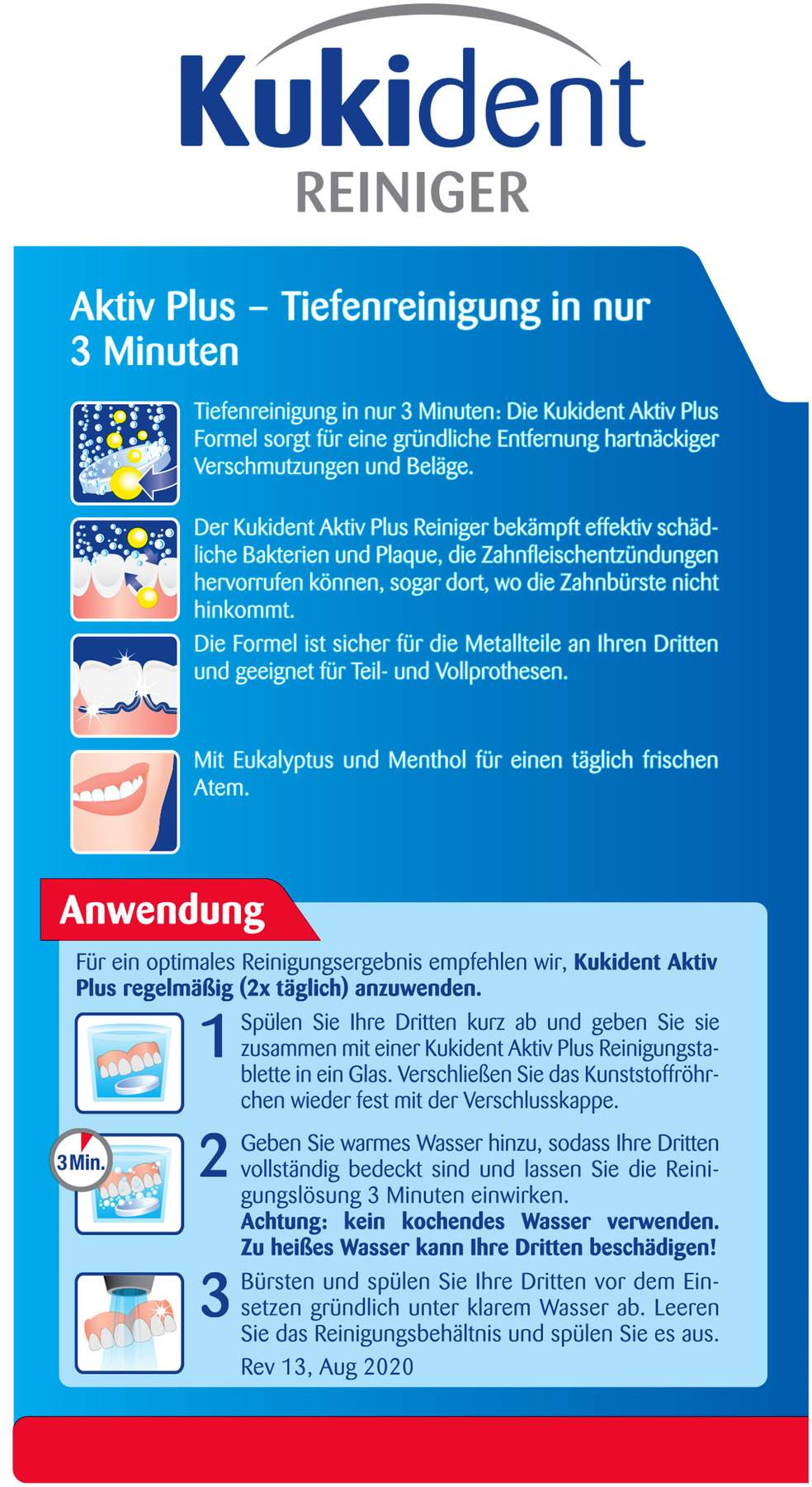 Kukident Aktiv Plus Tabs 99 Stück