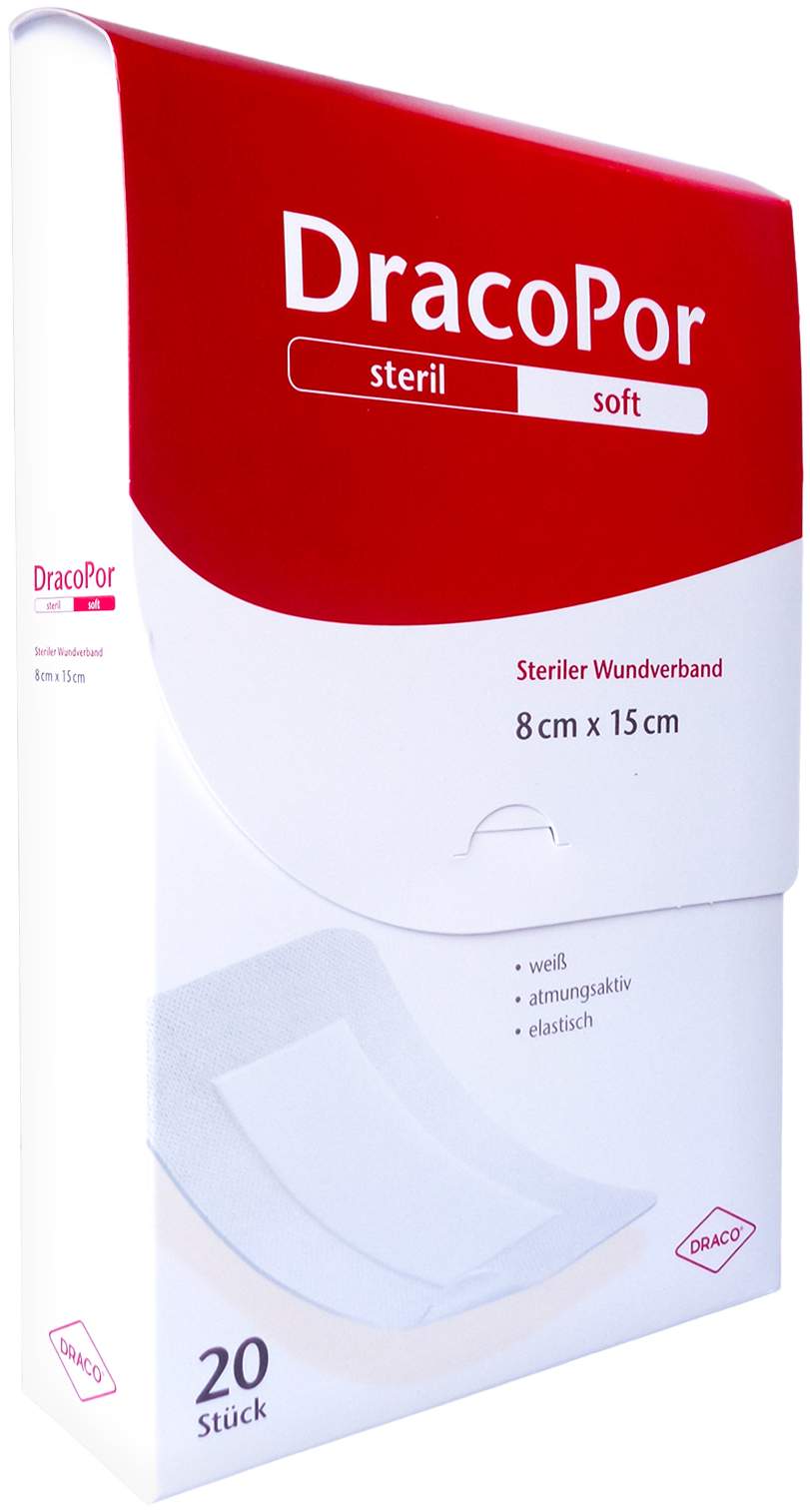 Dracopor Wundverband 8 X 15 cm Steril 20 Stück