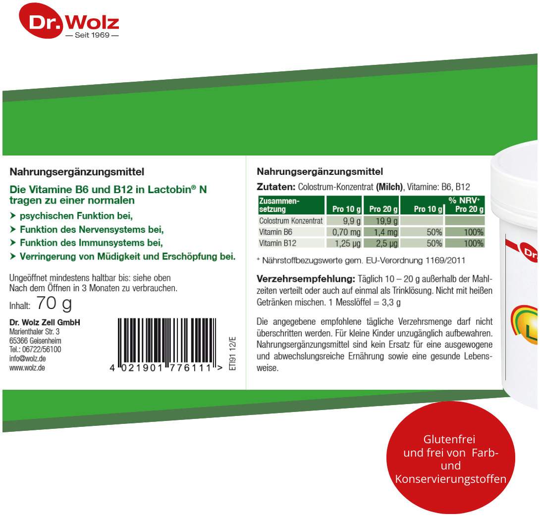Lactobin N Pulver 70 G