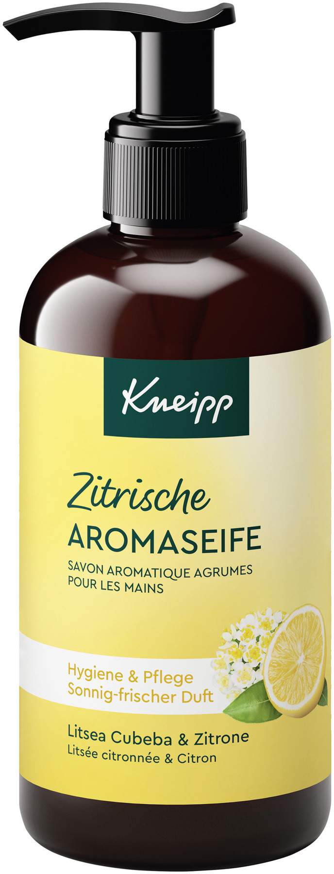 Kneipp zitrische Aromaseife Litsea Cubeba & Zitrone 250 ml