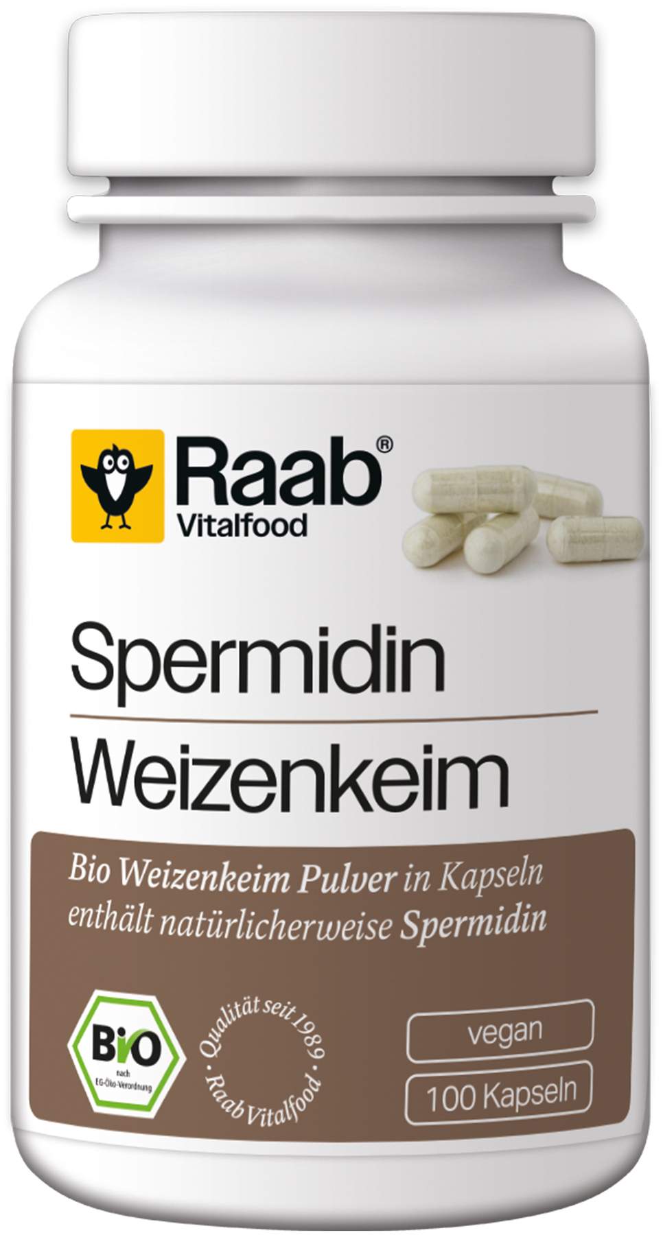 Raab Vitalfood  Bio Spermidin 100 Kapseln