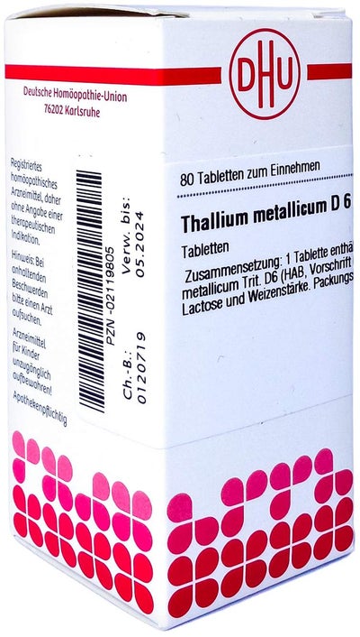 Dhu Thallium Metallicum D6 80 Tabletten