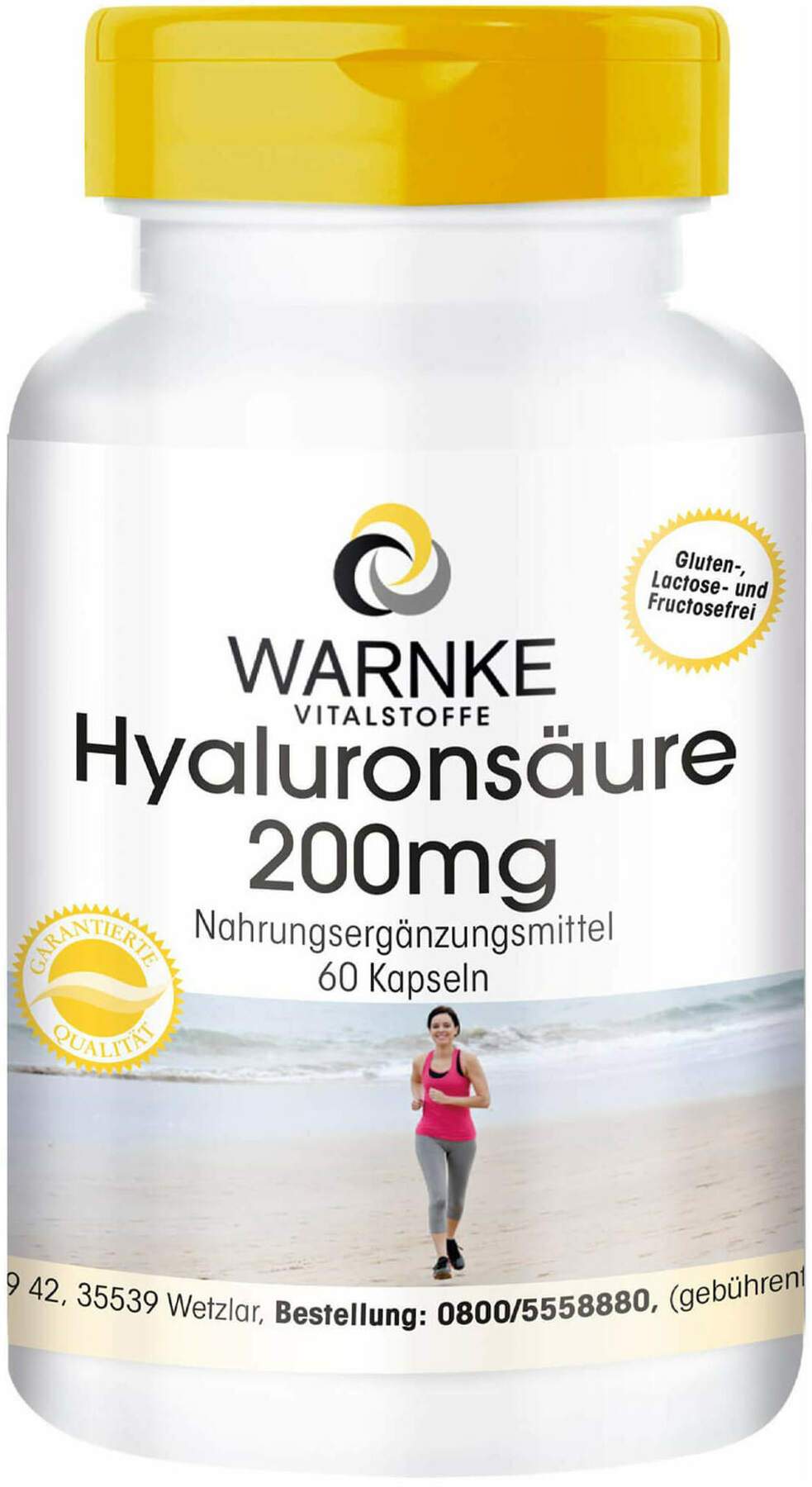 Hyaluronsäure 200 mg 60 Kapseln