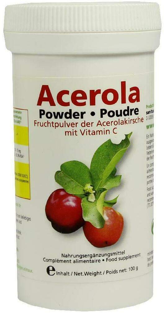 Acerola Fruchtpulver der Acerolakirsche Mit Vitamin C 100 G