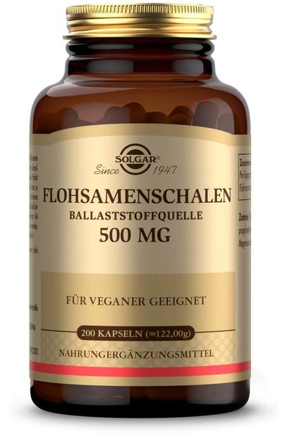 Solgar Flohsamenschalen 500 mg 200 Kapseln