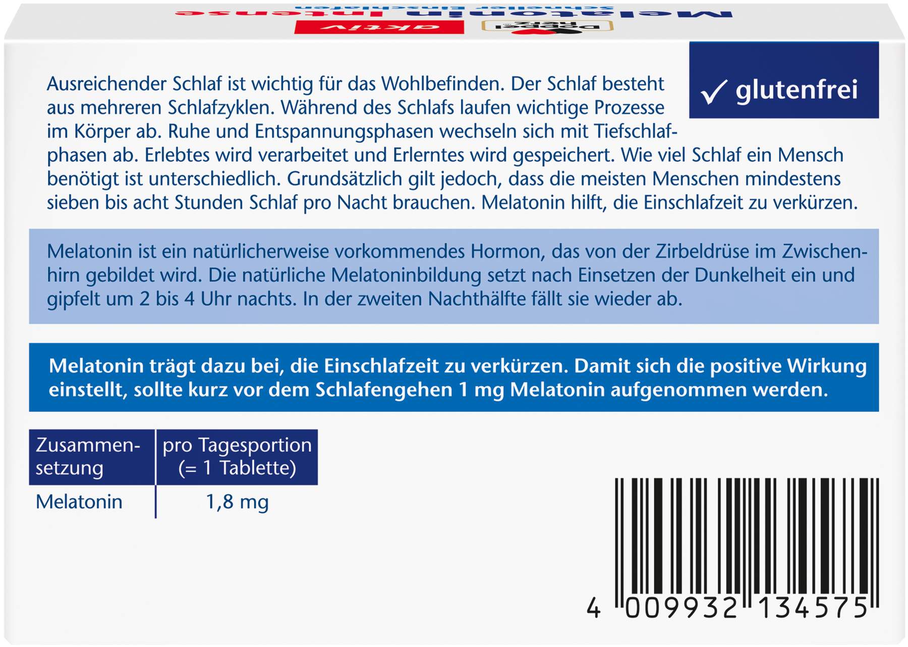 Doppelherz Aktiv Melatonin 120 Tabletten