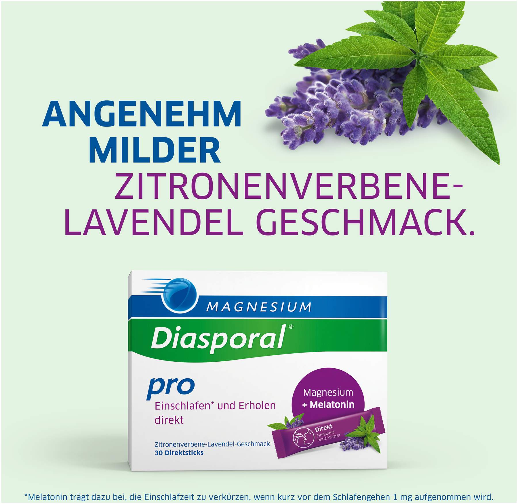 Magnesium Diasporal pro Einschlafen und erholen Direktgranulat 30 Sticks