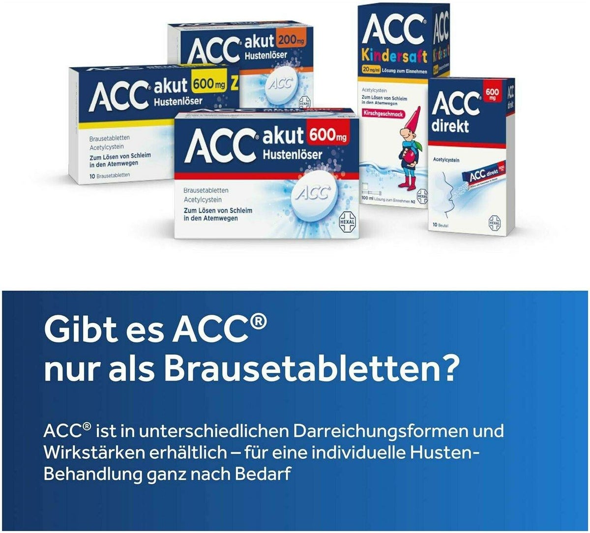 ACC akut 600 mg 40 Brausetabletten + ACC Kindersaft 100 ml